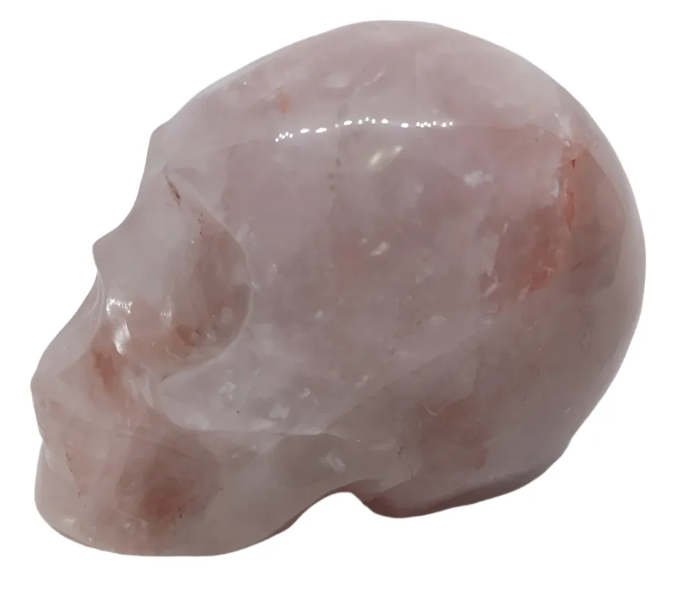 522g Fire Quartz Crystal Skull