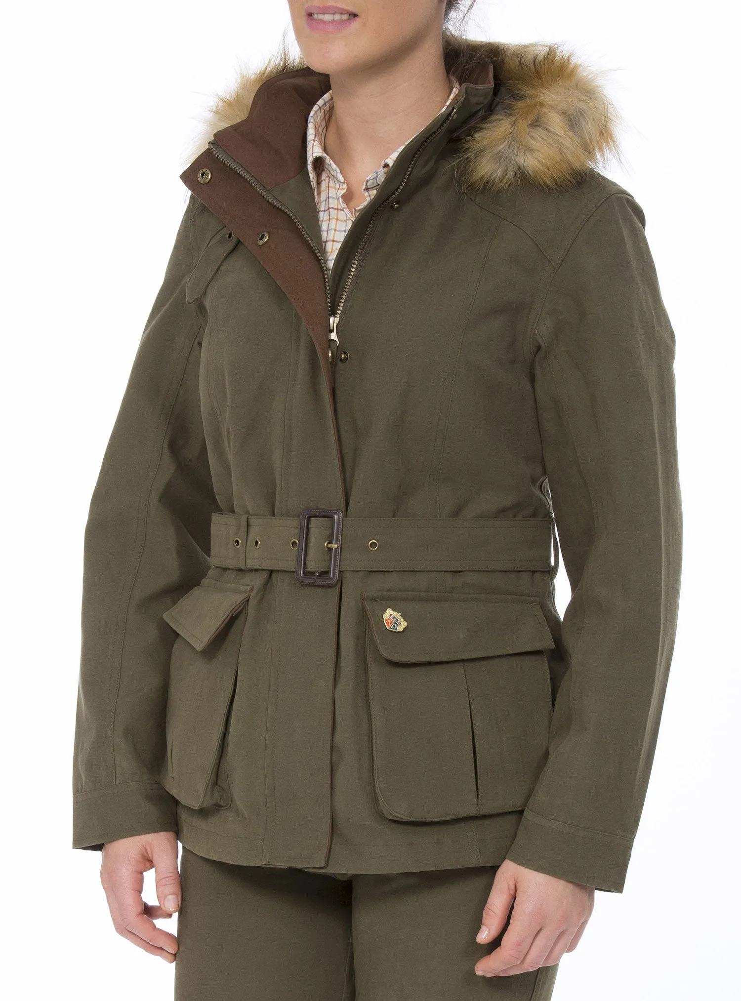 Alan Paine Berwick Jacket with Faux Fur Trim