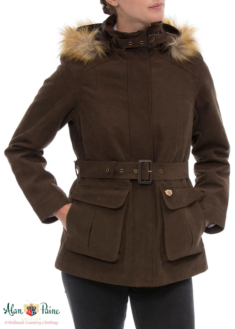 Alan Paine Berwick Jacket with Faux Fur Trim