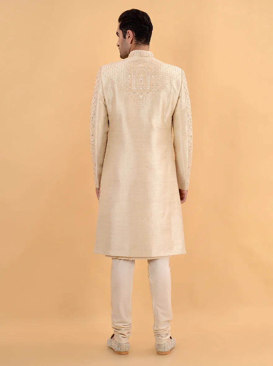 Beige  Sherwani | TULA