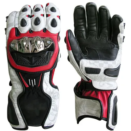 Biker Leather Gloves Inspiring Kids racing Gear 3.0