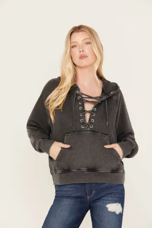 Blanche Studded Tie Front Hoodie