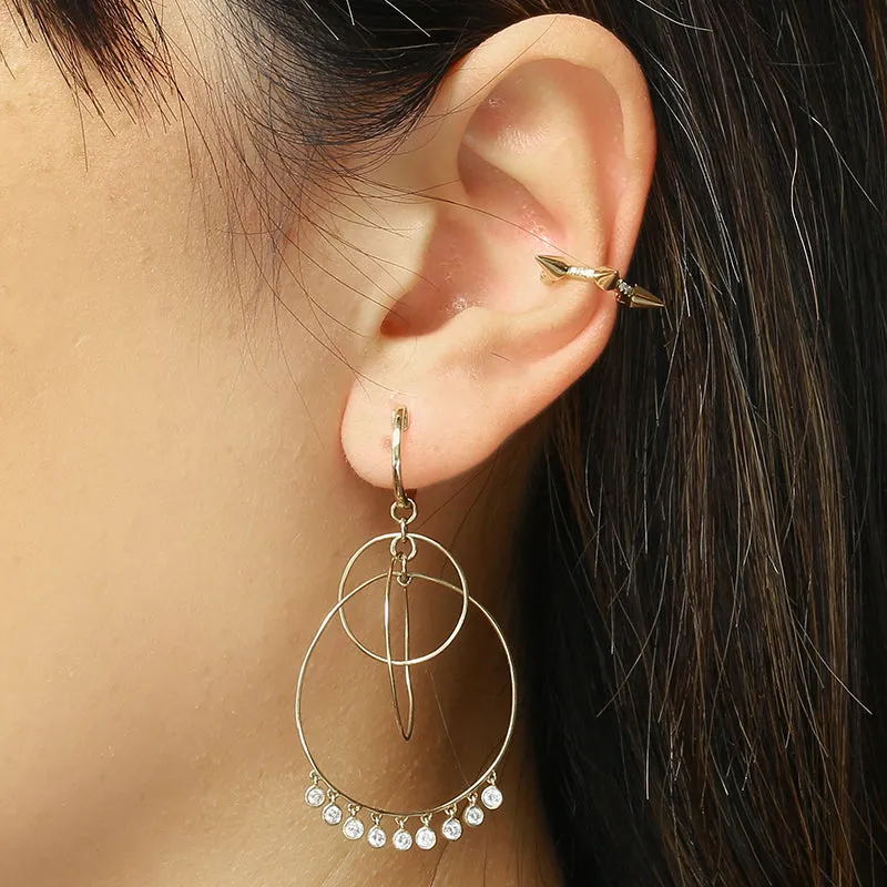 Boho Dangling Hoops