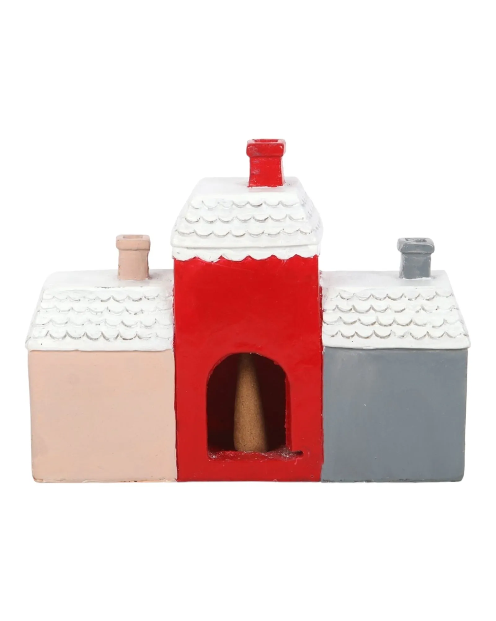 Christmas Village Tealight & Incense Cone Burner