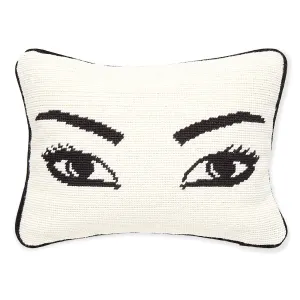 Eyes Needlepoint Throw Cushion