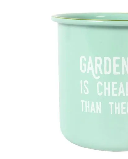 Garden therapy Enamel Mug - Mint