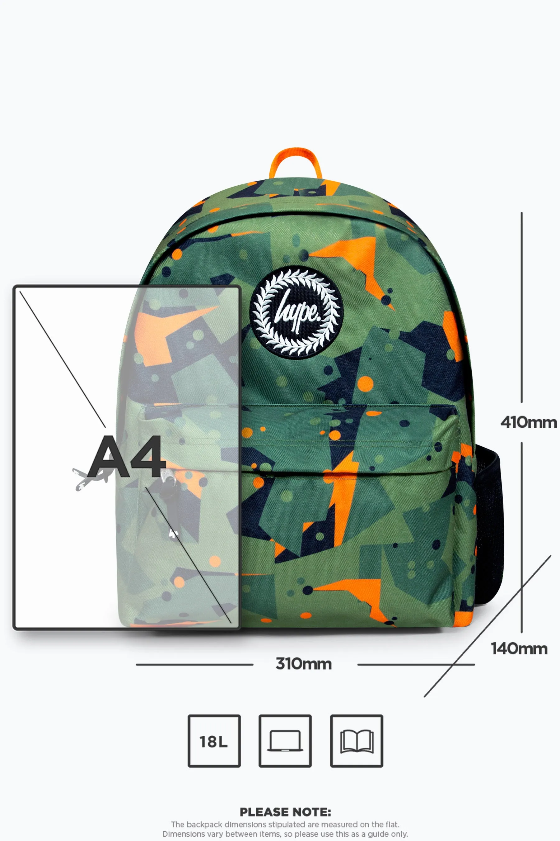 Hype Boys Iconic Green Geo Camo Backpack