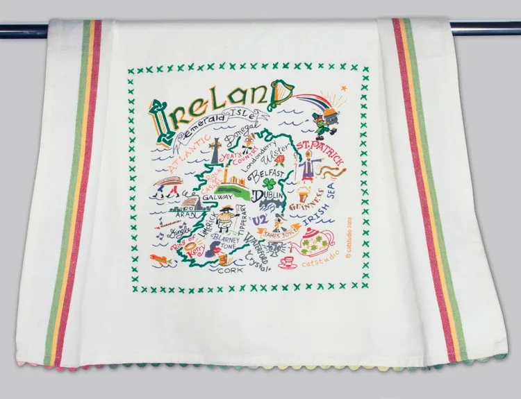 IRELAND DISH TOWEL BY CATSTUDIO