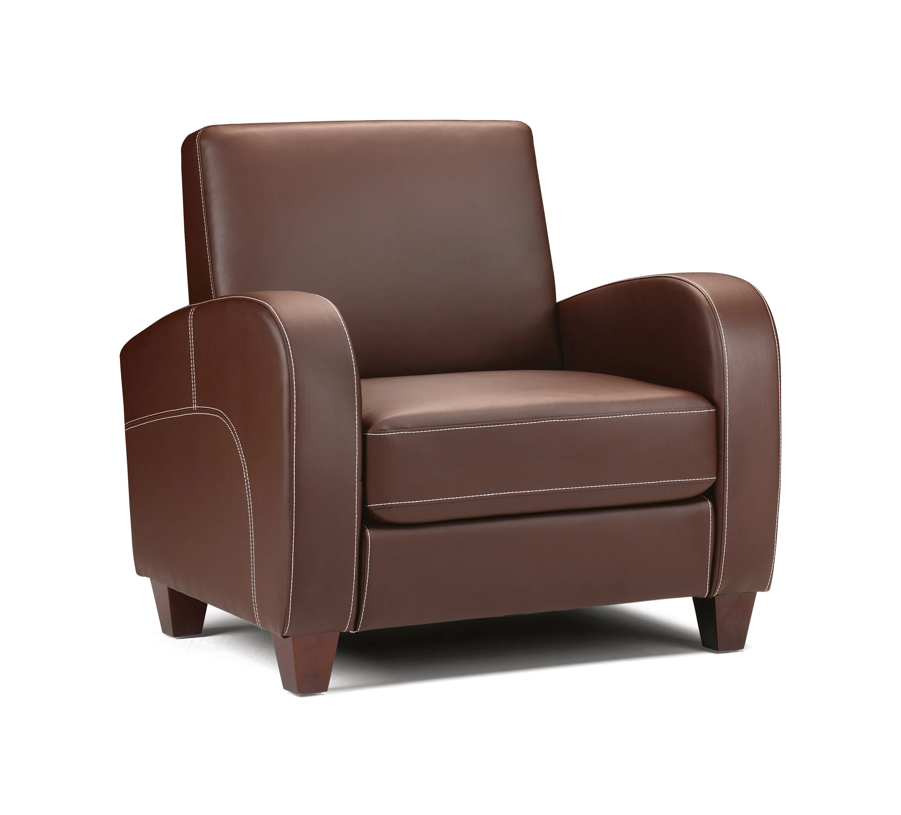 Julian Bowen Vivo Armchair in Chestnut Faux Leather