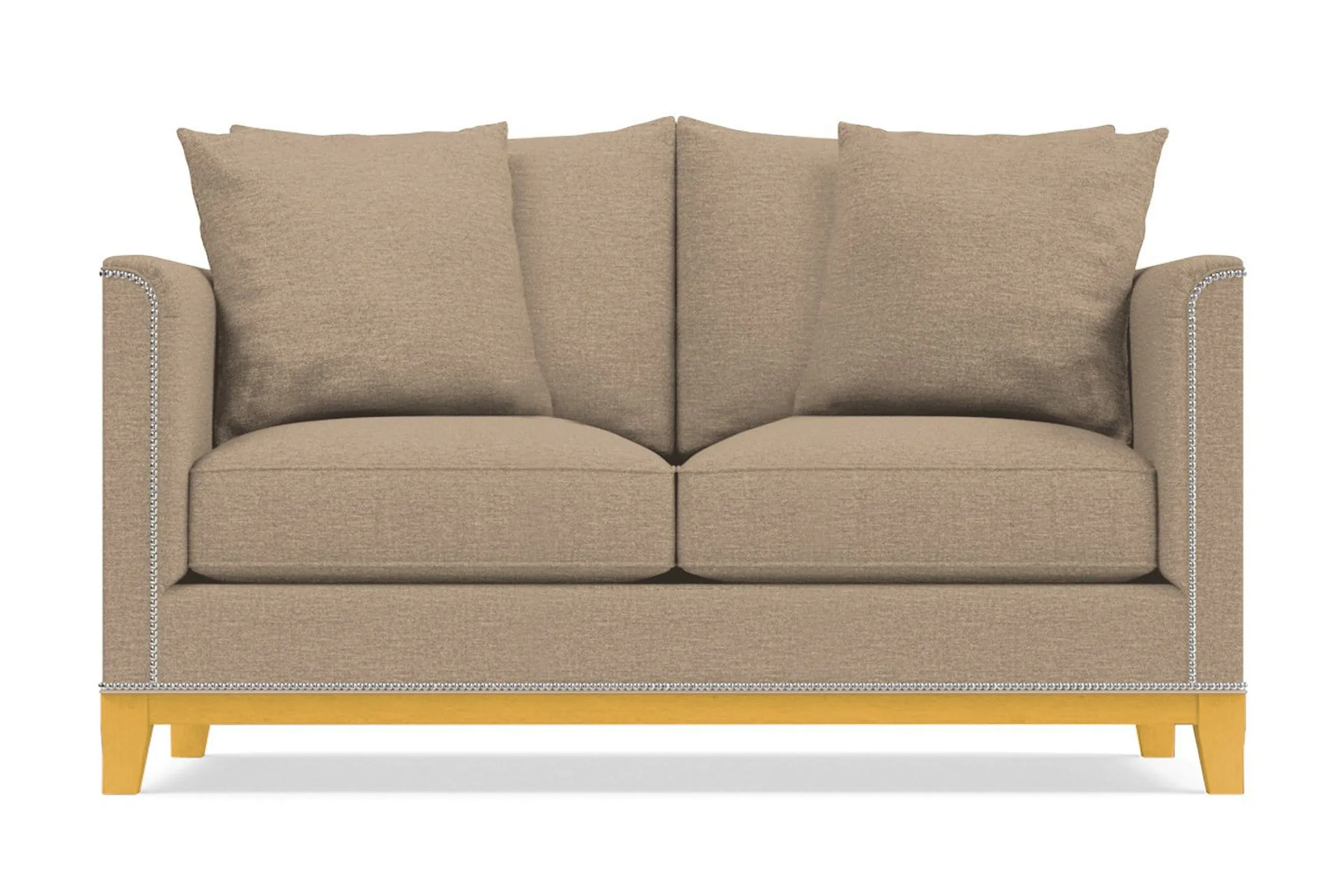 La Brea Twin Size Sleeper Sofa Bed :: Leg Finish: Natural / Sleeper Option: Memory Foam Mattress