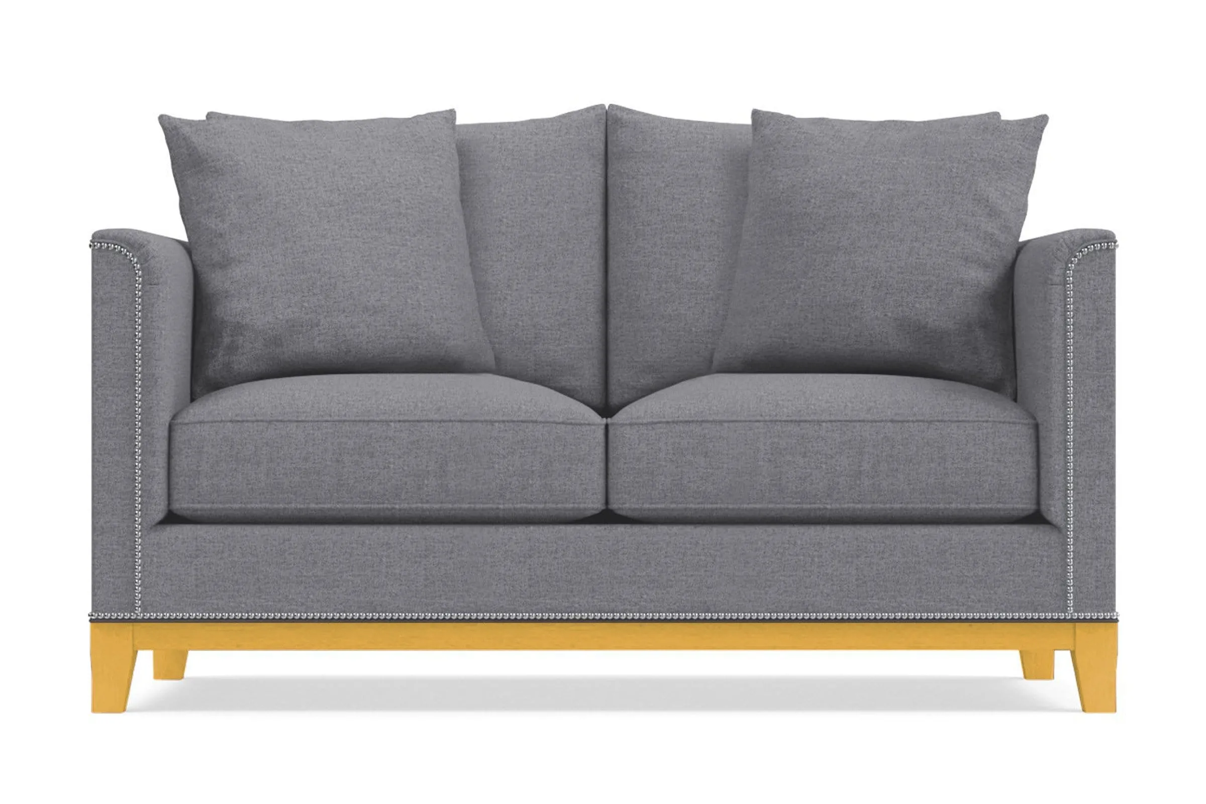 La Brea Twin Size Sleeper Sofa Bed :: Leg Finish: Natural / Sleeper Option: Memory Foam Mattress