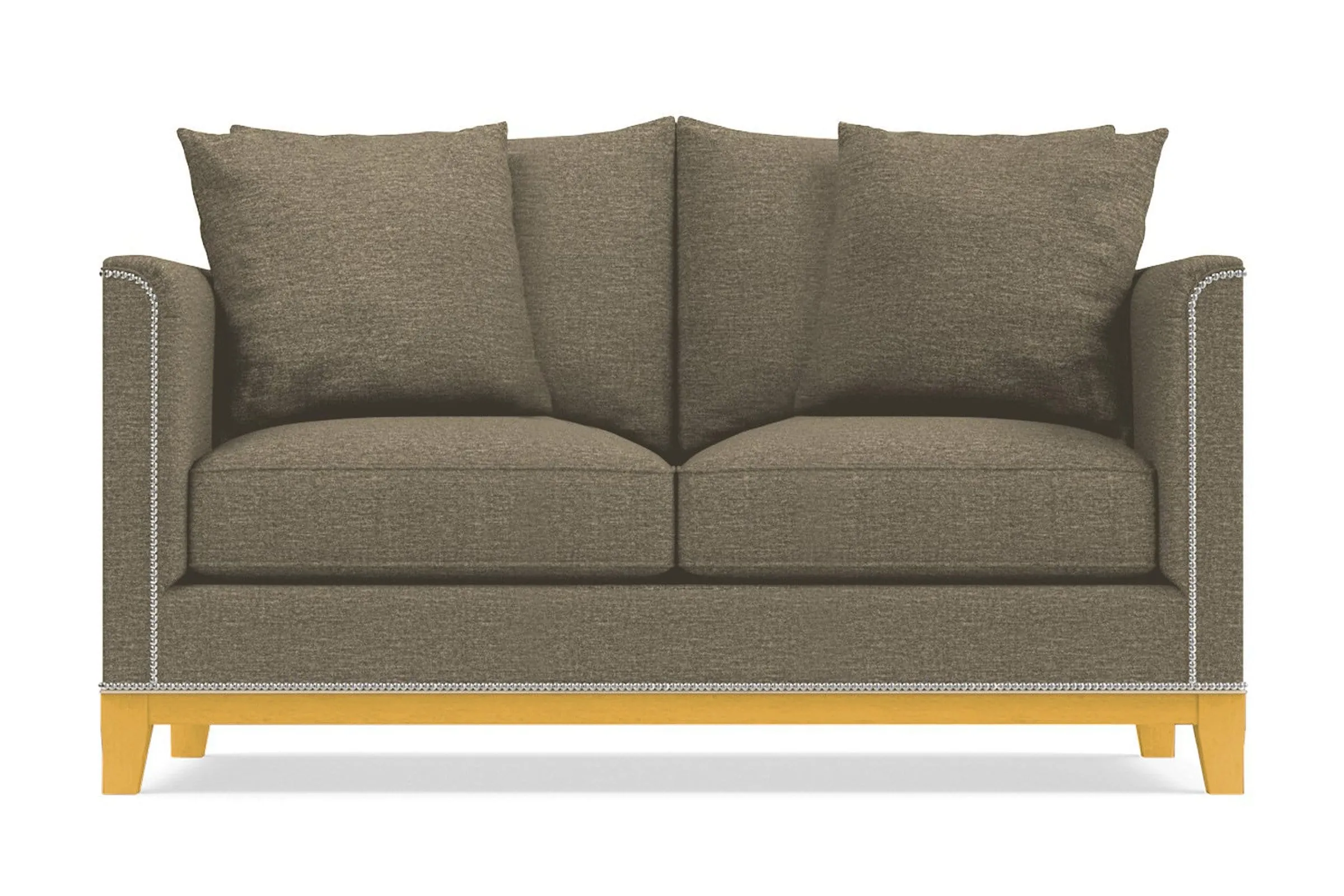 La Brea Twin Size Sleeper Sofa Bed :: Leg Finish: Natural / Sleeper Option: Memory Foam Mattress