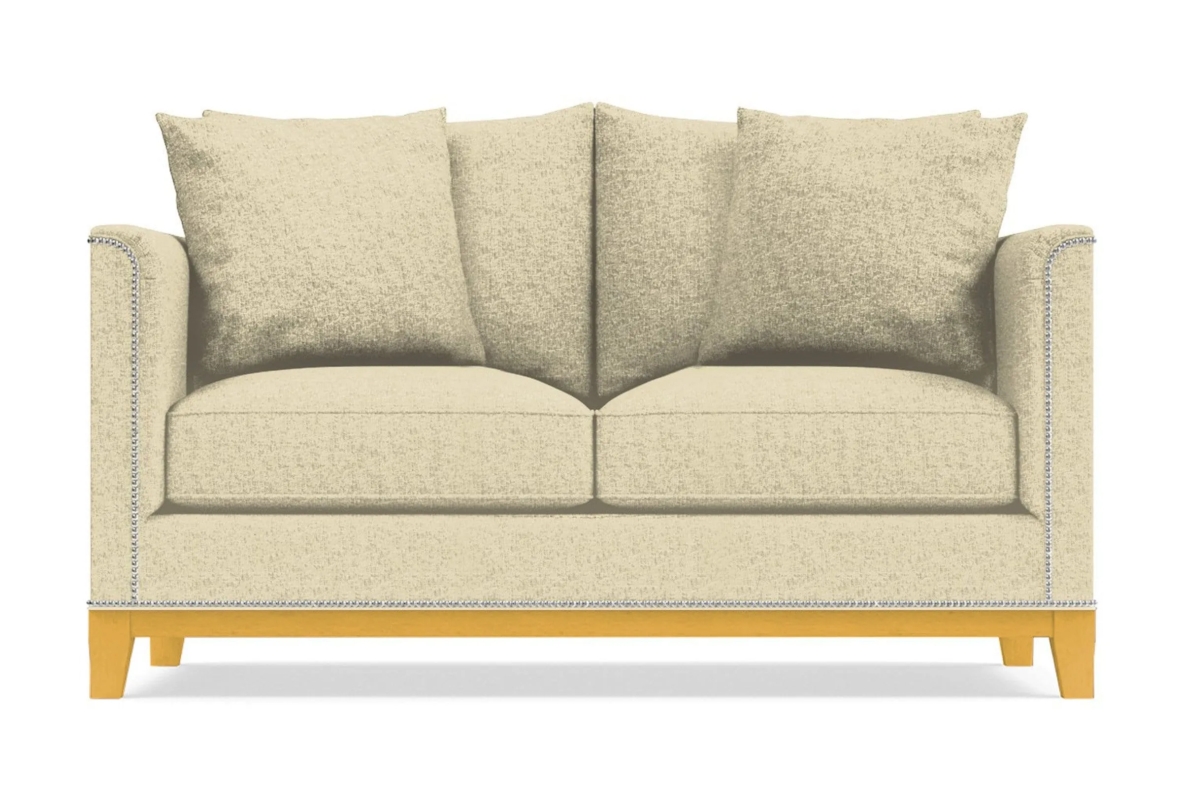 La Brea Twin Size Sleeper Sofa Bed :: Leg Finish: Natural / Sleeper Option: Memory Foam Mattress