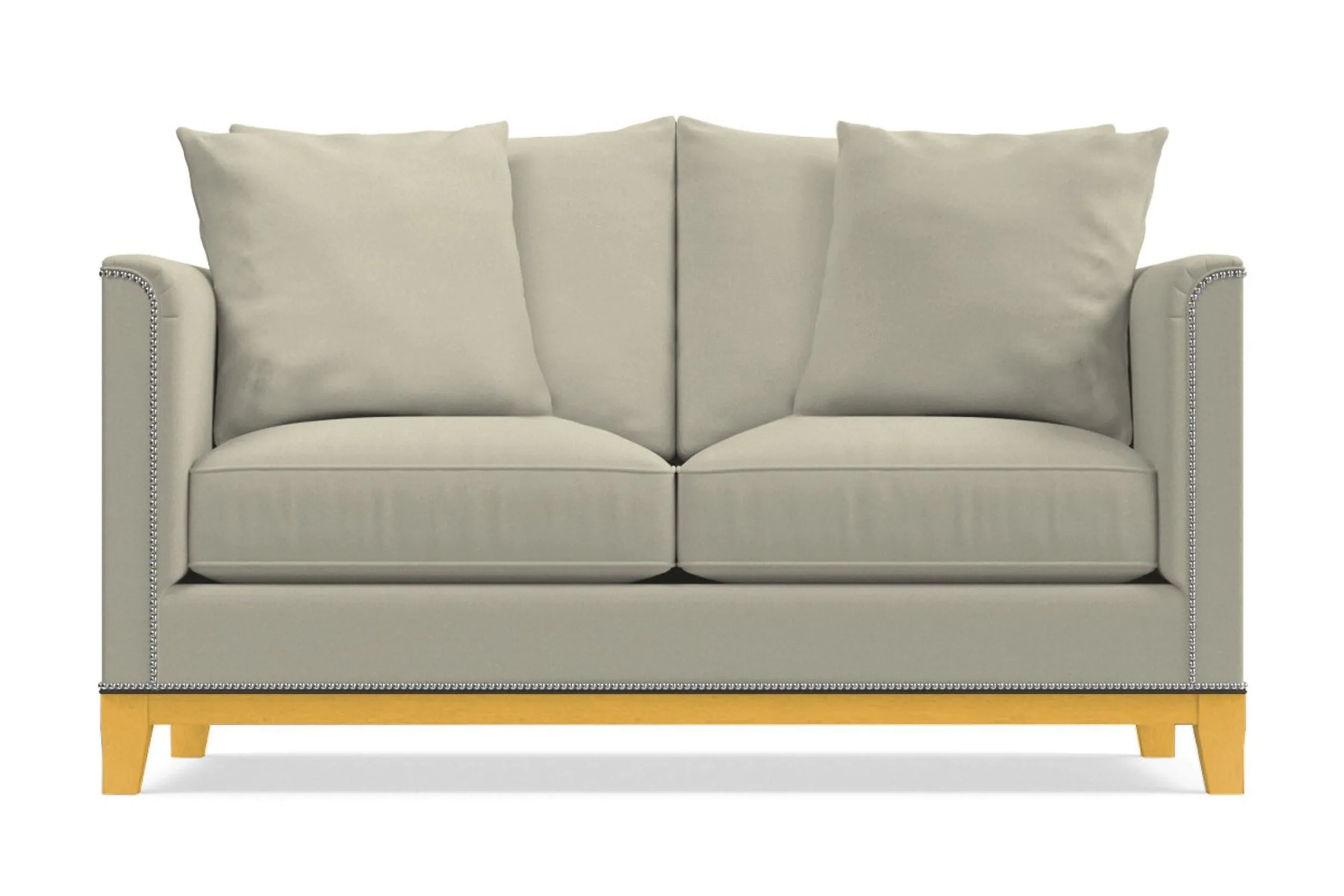 La Brea Twin Size Sleeper Sofa Bed :: Leg Finish: Natural / Sleeper Option: Memory Foam Mattress