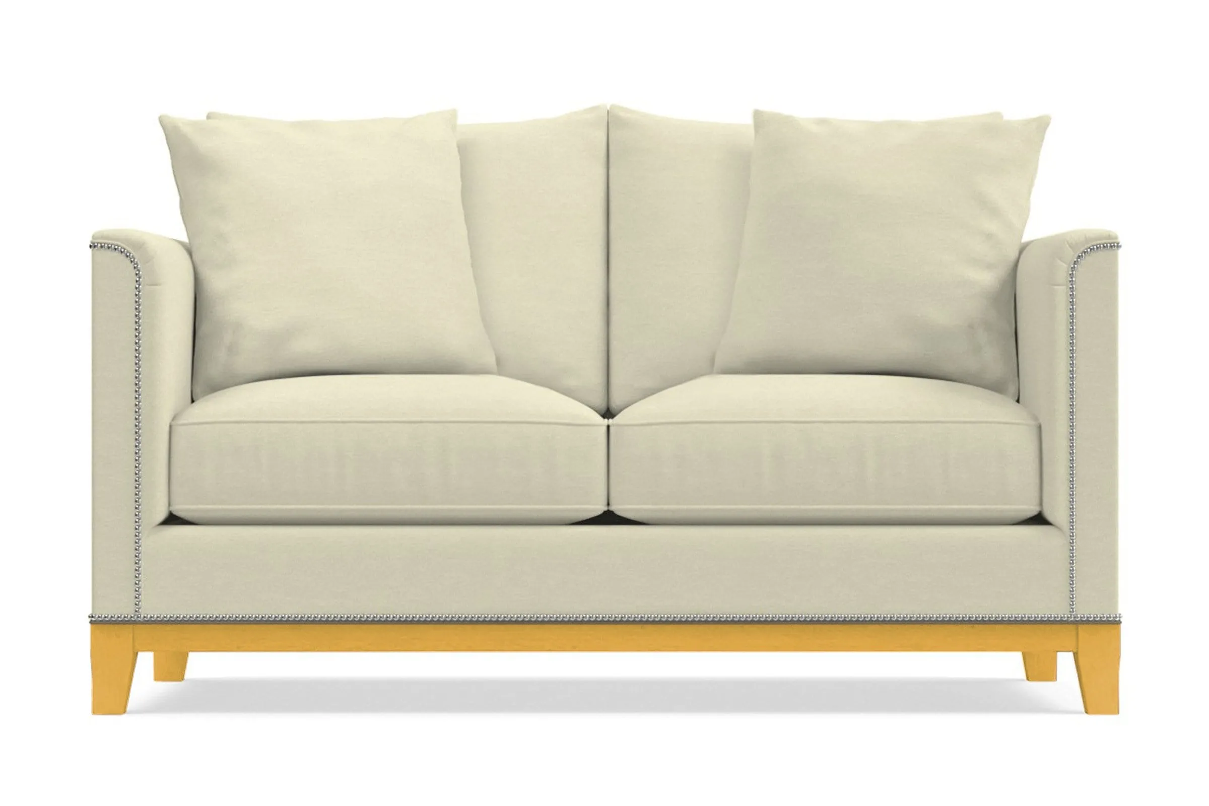 La Brea Twin Size Sleeper Sofa Bed :: Leg Finish: Natural / Sleeper Option: Memory Foam Mattress