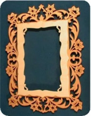 Large Floral Picture Frame Pattern