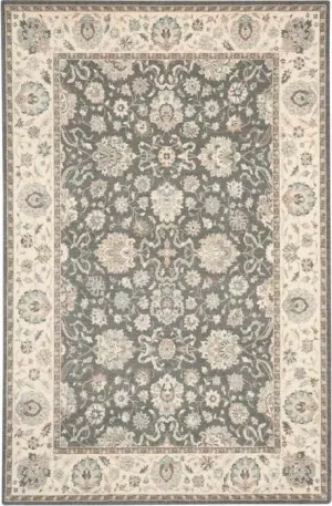 Living Treasures LI16 Grey/Ivory Rug