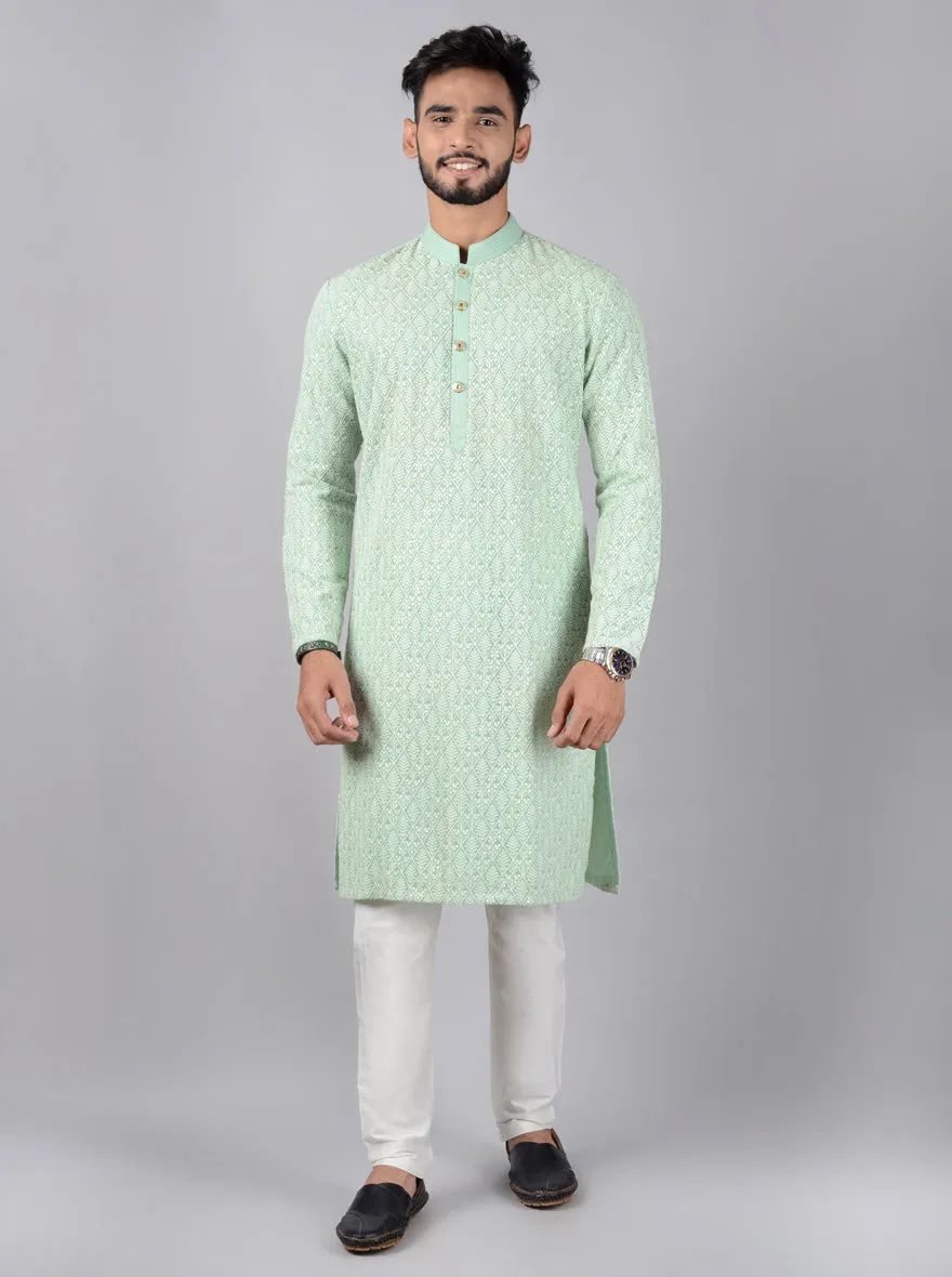 Mint Green Kurta Pajama | Siddhesh Chauhan