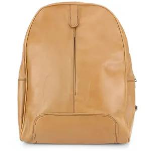 Real Leather Backpack Rucksack Bag - Tan