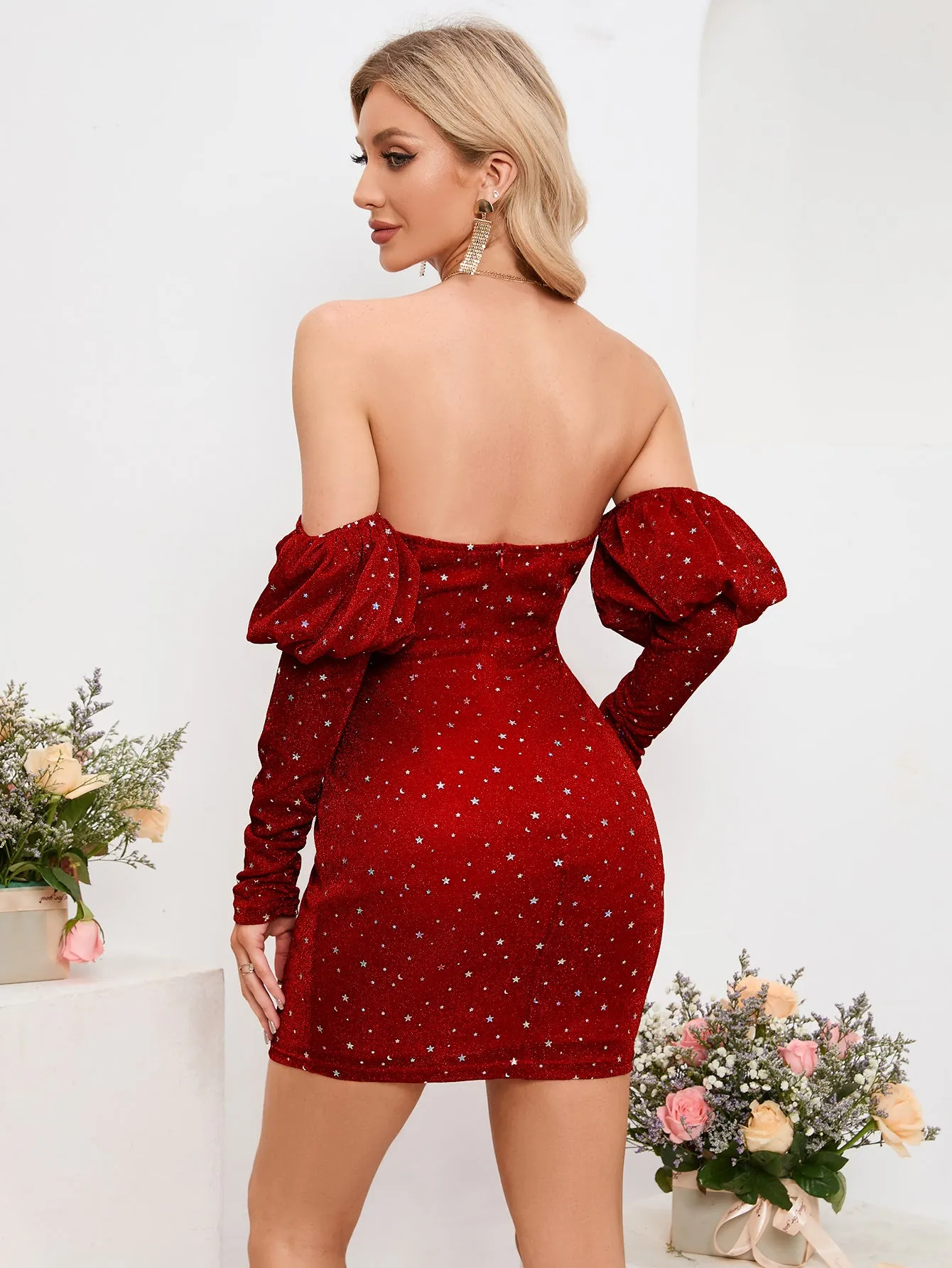 Scarlet Sequin Starlight Cocktail Dress