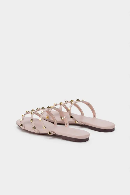 STUDDED FLAT SLIDE