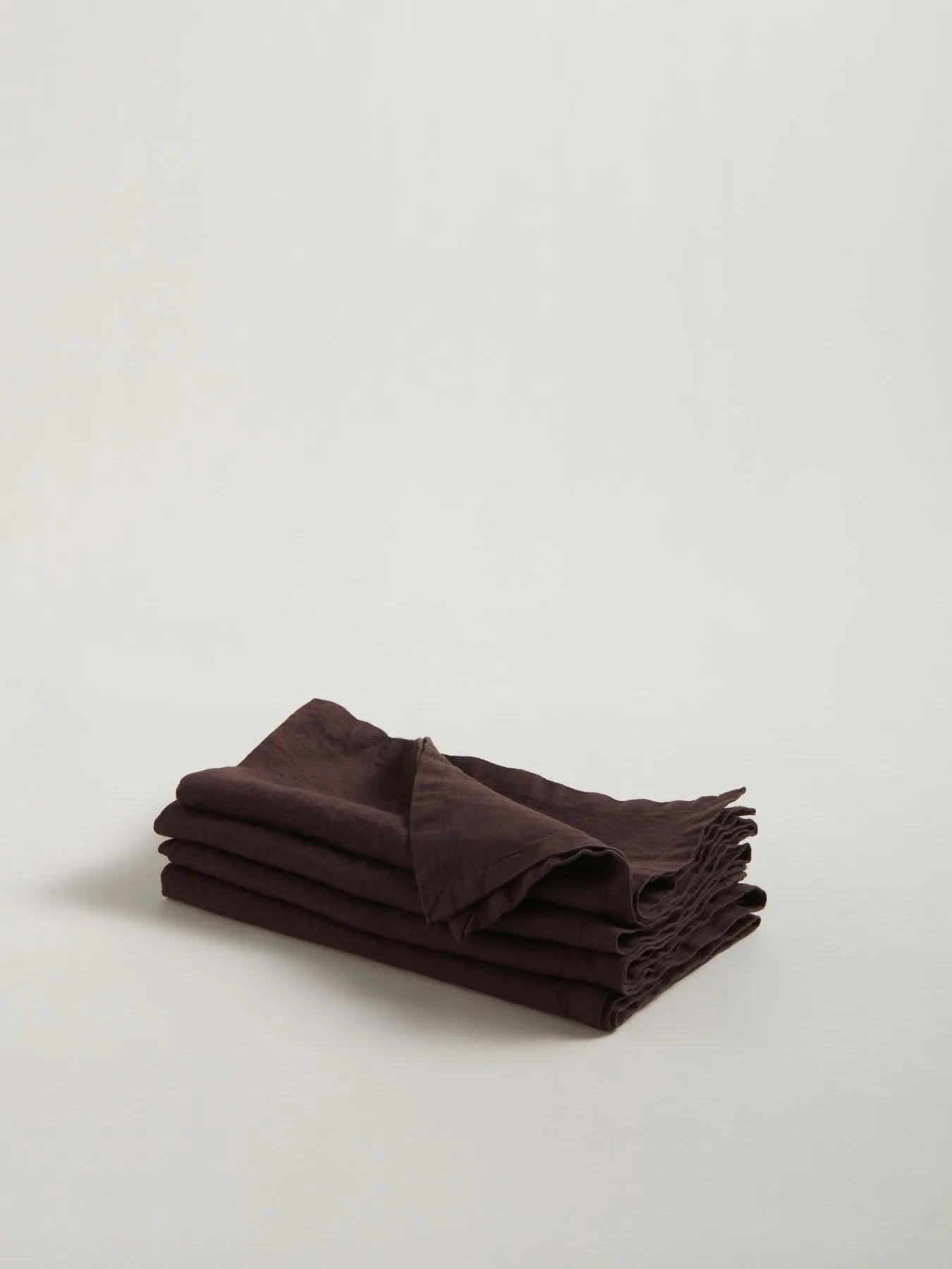 Tela Linen Napkin Plum Red - Set of 2